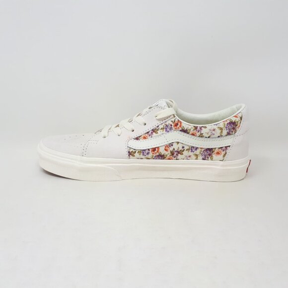 Vans Sk8-Low VTG Floral White Classic Skate Casual Shoe Sneaker Womens Size NEW - Picture 2 of 11